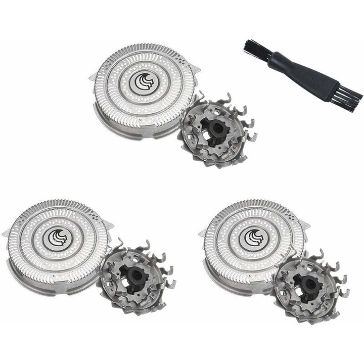 Самобръсначки за Philips комплект от 3 броя съвместими с модели HQ8100, HQ8140, HQ8142, HQ8150, HQ8160, HQ8170, HQ9170 3 въртящи се ножчета 100% нови