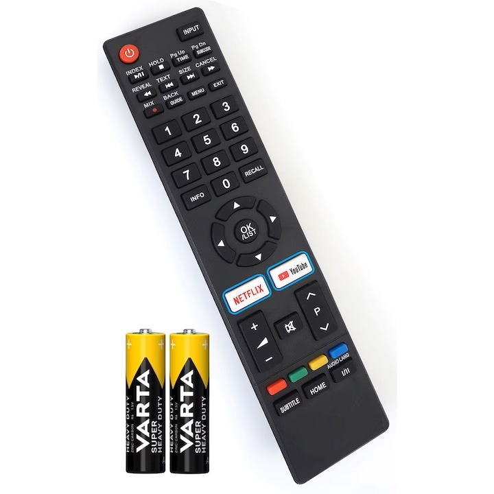 Дистанционно управление GSC ® Compatible Schneider, LED32-SC470K, TV, черно, включени батерии