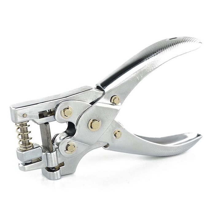 Jormftte kézi kártyalyukasztó, 2 az 1-ben, 15x3mm-es résszel, fém, tartós