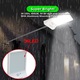 Set 2 Lampi Solare de Exterior KkvoGmle, Senzor de Miscare 36 LED, 3 Moduri, Rezistente la Apa IP65, Alb