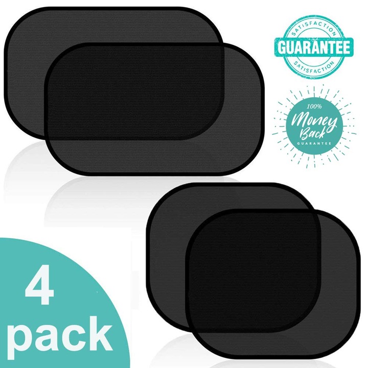 Полупрозрачни сенници за кола, комплект от 4, универсален размер, блокират UV лъчите, лесен монтаж, TNEAYWHE