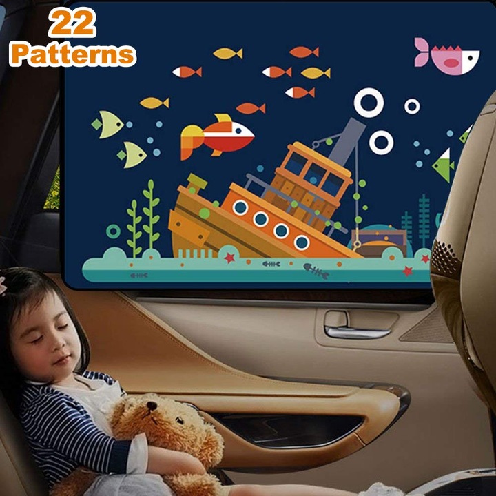 Set 2 parasolare auto, protectie UV, pentru copii si adulti