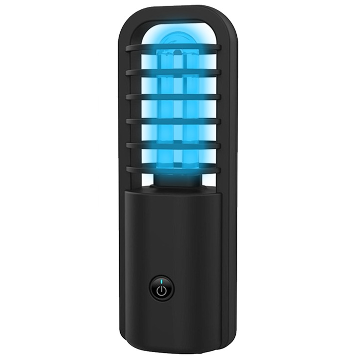 UV-C лампа за стерилизация, преносима, 800mAh, 2.5W, черна