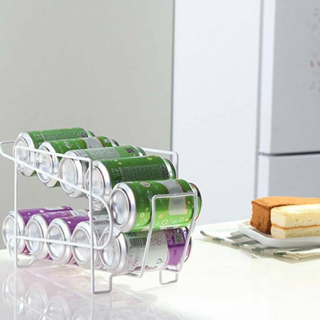 Organizator pentru bauturi, design rulant, alb, fier - eMAG.ro
