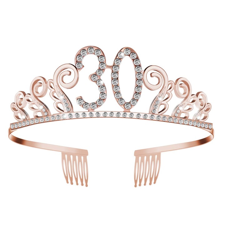Корона на принцеса, за 30 годишнина, Розово злато
