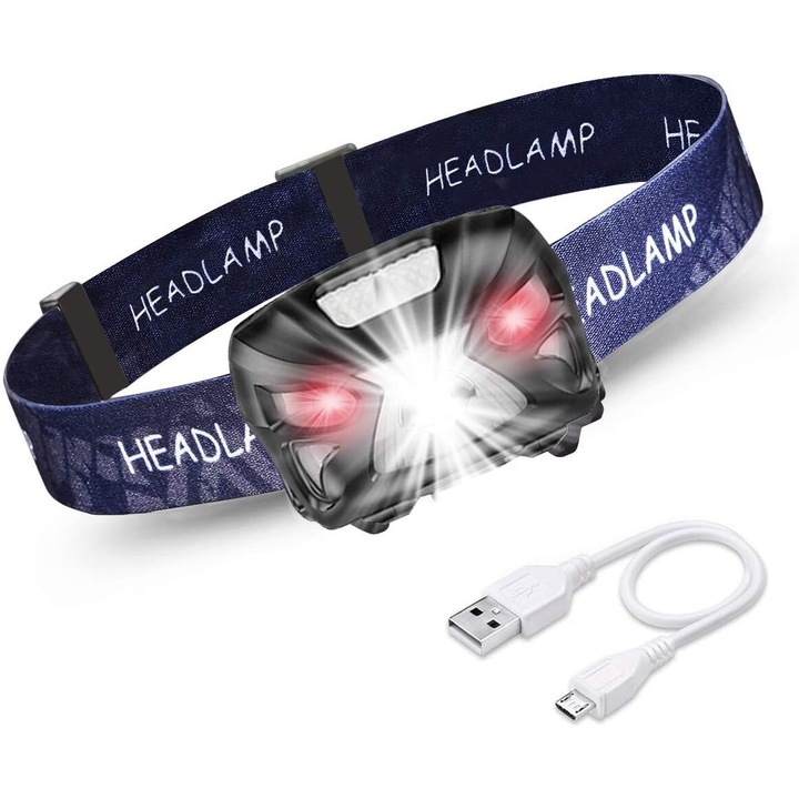 Enforose LED lámpa, újratölthető, 8 világítási mód, IPX4 vízálló, 300 lumen