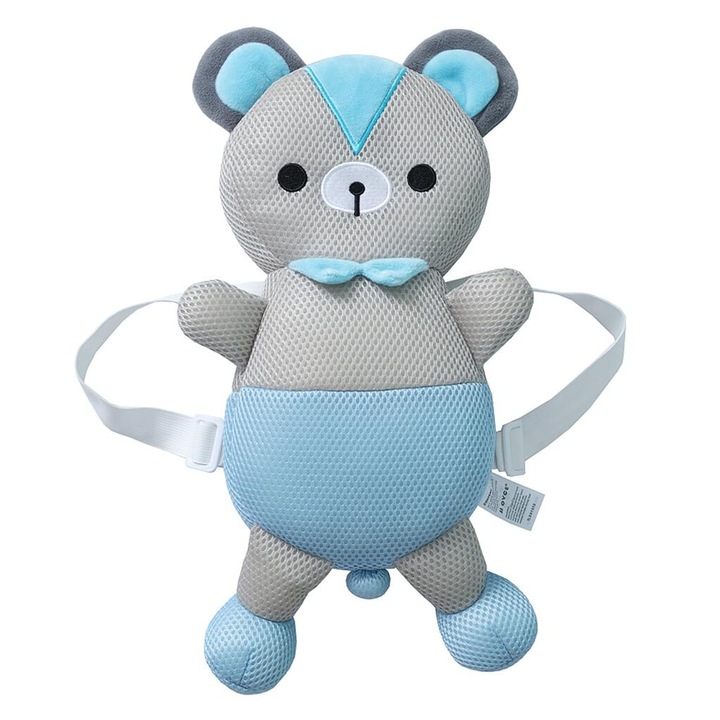 Предпазна раница за глава за малки деца Enforose, синя/сива