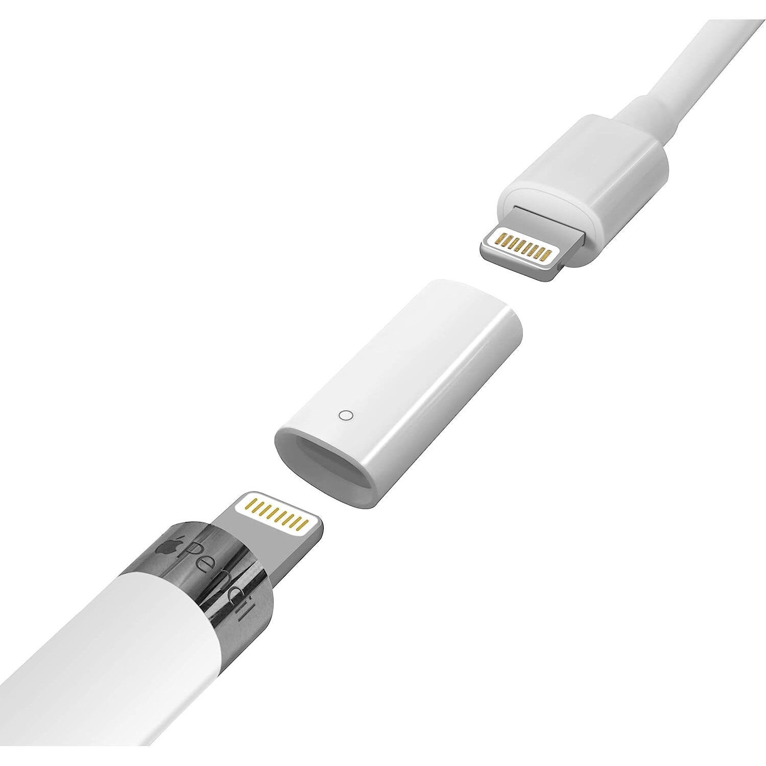Adaptor de incarcare pentru Apple Pencil si iPad Pro, Alb - eMAG.ro