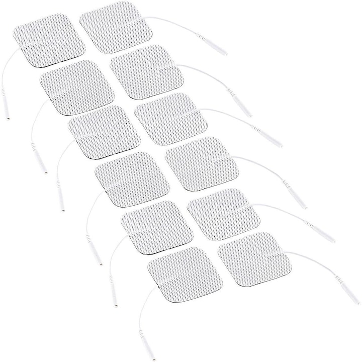 Set de 3 electrozi Cozevdnt pentru aparate de stimulare, 5x5 cm, 8 cm cablu