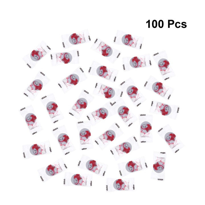 Masca faciala din bumbac, Enforose, set de masti individuale, pentru toate tipurile de ten, ambalaj prietenos pentru calatorii