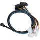 Cablu date hard disk pentru server, Mini SAS SFF-8643 la 4xSFF-8482, 1M, negru