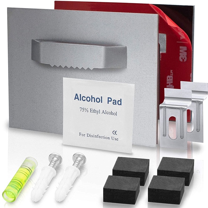 Set de montare pentru oglinzi si tablouri, autoadeziv, capacitate de incarcare pana la 6kg/set, multicolor