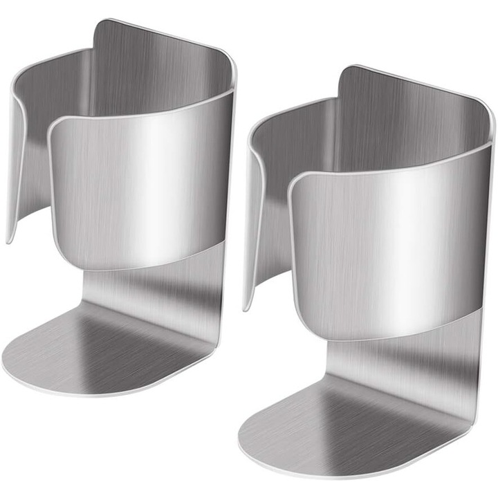 Fogkefetartó, Enforose, rozsdamentes acél, higiénikus kialakítás, falra szerelhető, könnyű telepítés