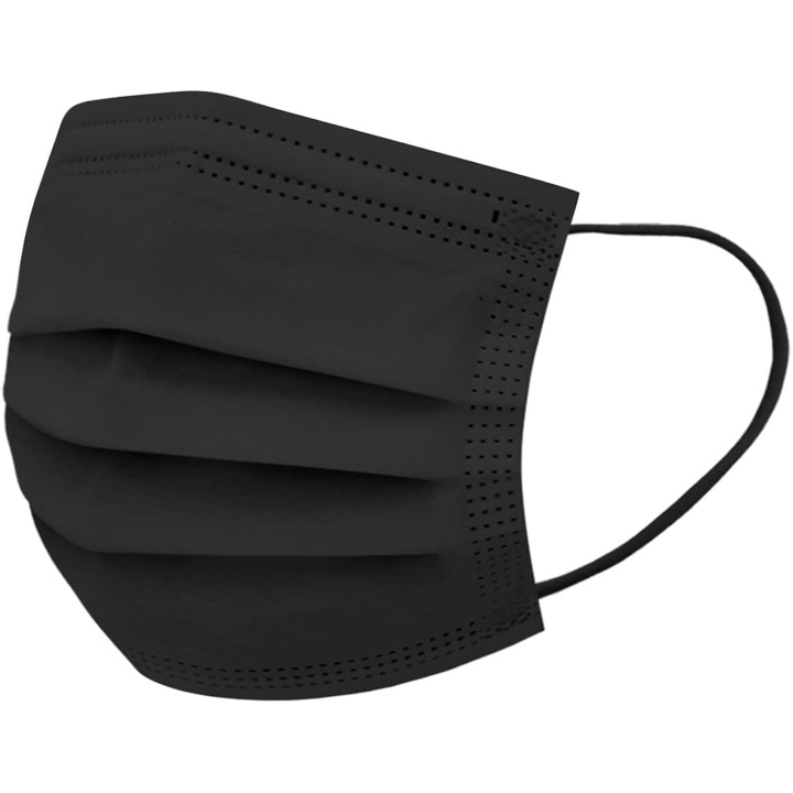 Masca chirurgicala Enforose, set de masti de unica folosinta, 3 straturi, confort elastic, multicolor