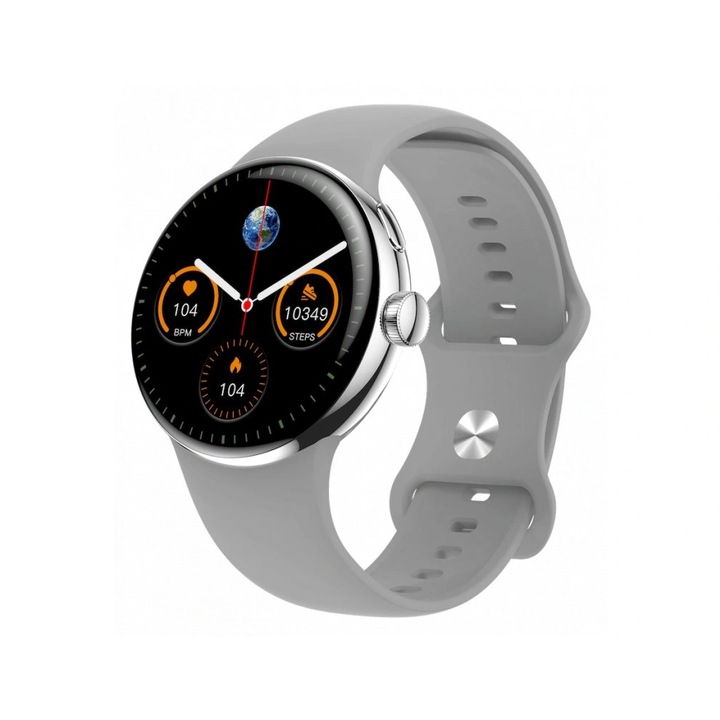 Smartwatch CARNEO Matrixx HR+, argintiu