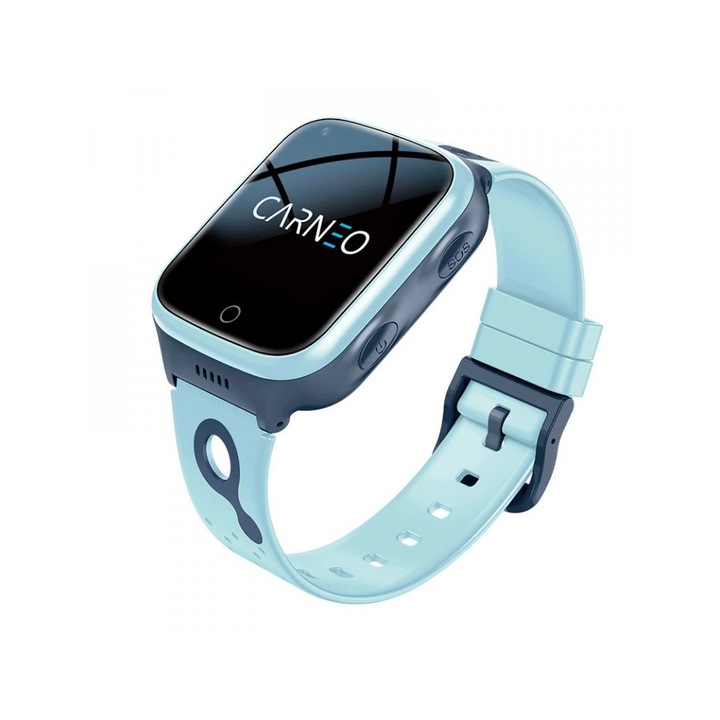 Smartwatch pentru copii CARNEO GuardKid+ 4G Platinum, albastru