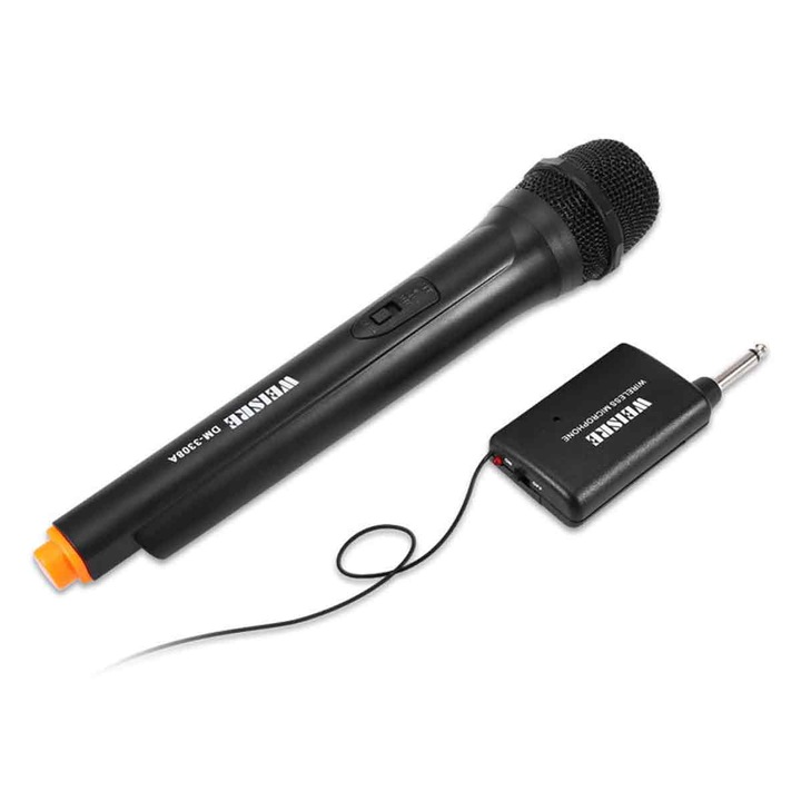 Jormftte vezeték nélküli mikrofon, hordozható, kompatibilis a mikrofonbemenettel rendelkező berendezésekkel, akkumulátoros tápellátással és jelkijelzővel.