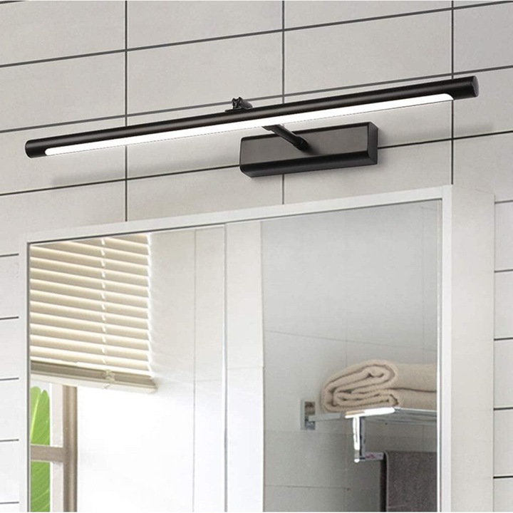 Aplica LED dimabila, Enforose, negru, 9W, set pentru iluminat arta