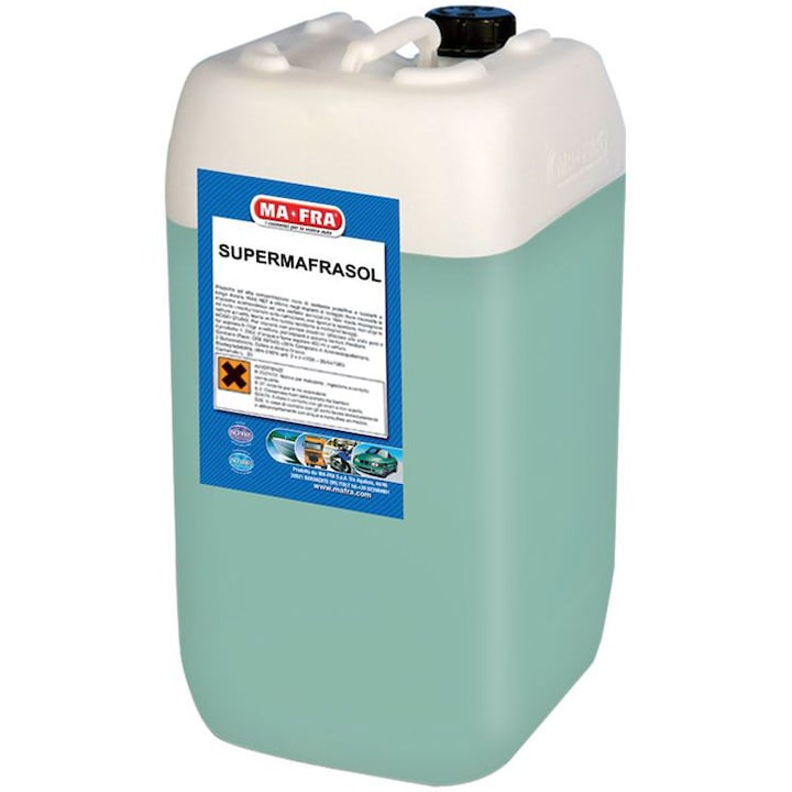 Degresant profesional concentrat MA-FRA Super Mafrasol pentru masini, utilaje si motoare, de inalta performanta,12L