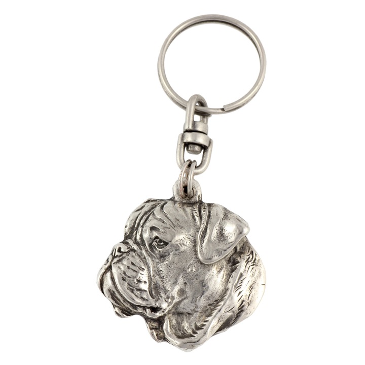 Breloc Bullmastiff II, Art-Dog, Aliaj, Argintiu, 4x4cm