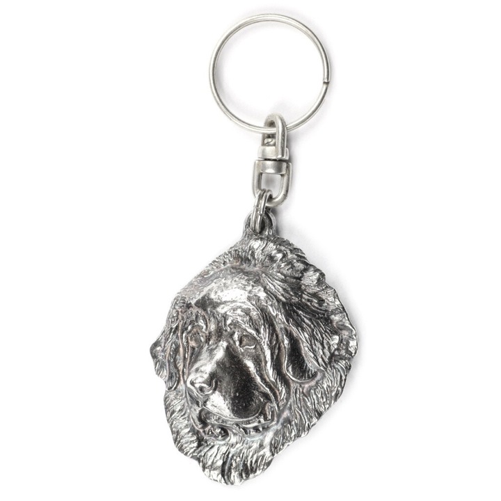 Tibeti masztiff - Ezüstözött kutya medál, táska dekoráció, hátizsák medál Art-Dog márkától