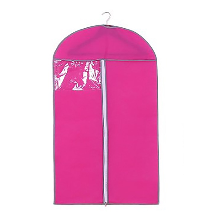 Husa Protectie haine, QttvbTna, 60 x 100 cm, Roz