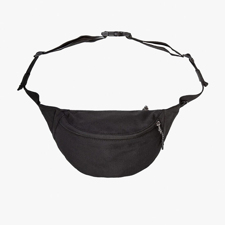 Borseta sport BASEHIT Slim Waist, 100% Polyester, negru, 11x8x30cm