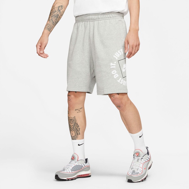 Pantaloni NIKE SPORTSWEAR JDI FLEECE GRI bumbac, Gri