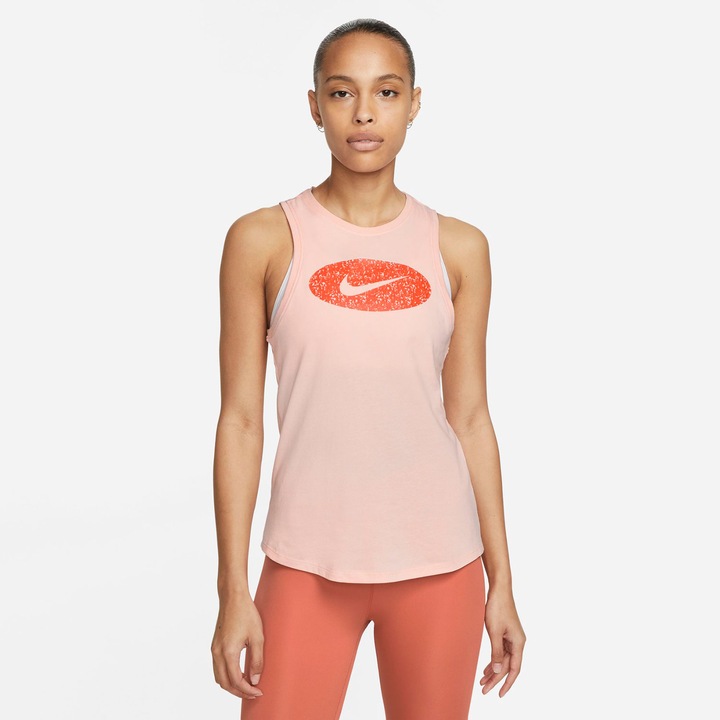 Maiou sport dama, Nike, Bumbac, Roz, Roz