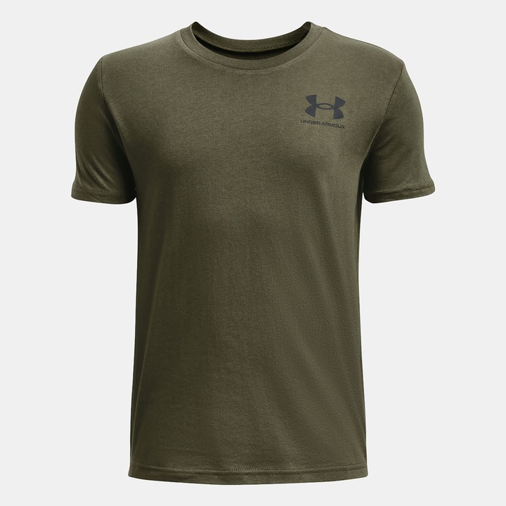 Tricou sport barbati, Under Armour, material mixt, kaki, Verde