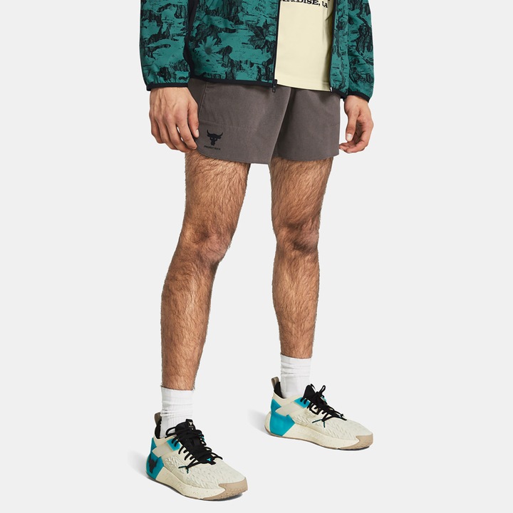 Мъжки спортен панталон UNDER ARMOUR PROJECT ROCK CAMP сив полиестер, Сив