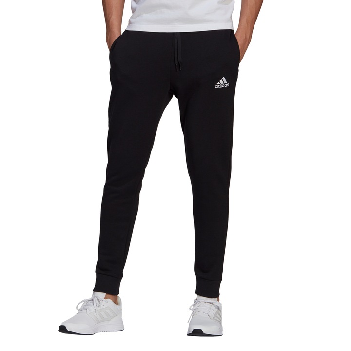 Pantaloni sport negri din bumbac pentru barbati ADIDAS PERFORMANCE, Negru