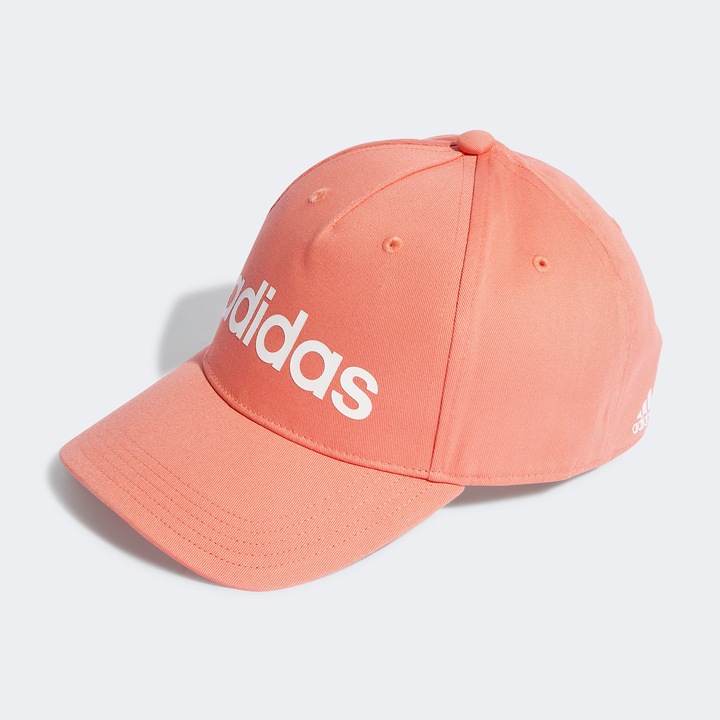 Sapca adidas Performance Daily Cap, bumbac reciclat, roz Semi Coral Fusion, reglabila