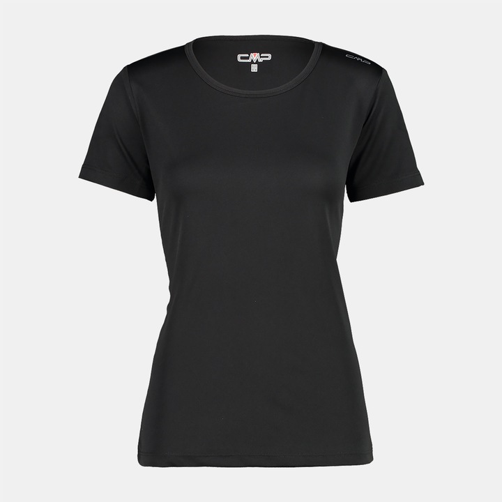 Tricou sport dama, CMP, Poliester, Negru, 3XL INTL