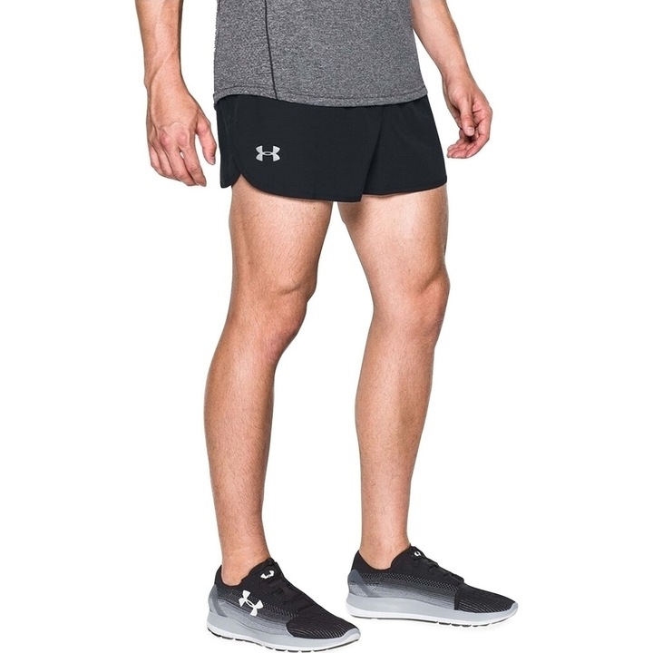 Pantaloni sport barbati Under Armour alergare poliester negru, S INTL