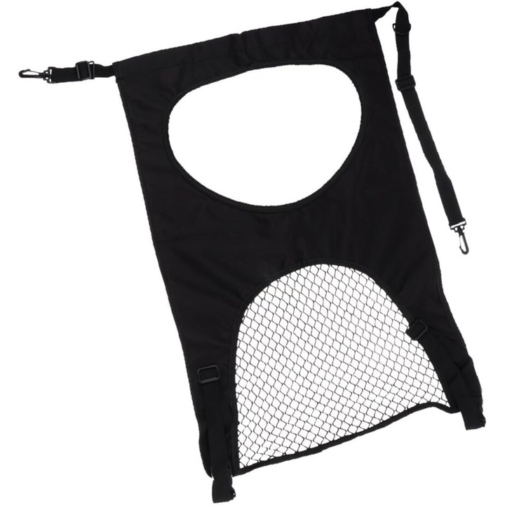 Bariera universala pentru animale de companie, Enforose, instalare rapida, ajustabila, culoare neagra