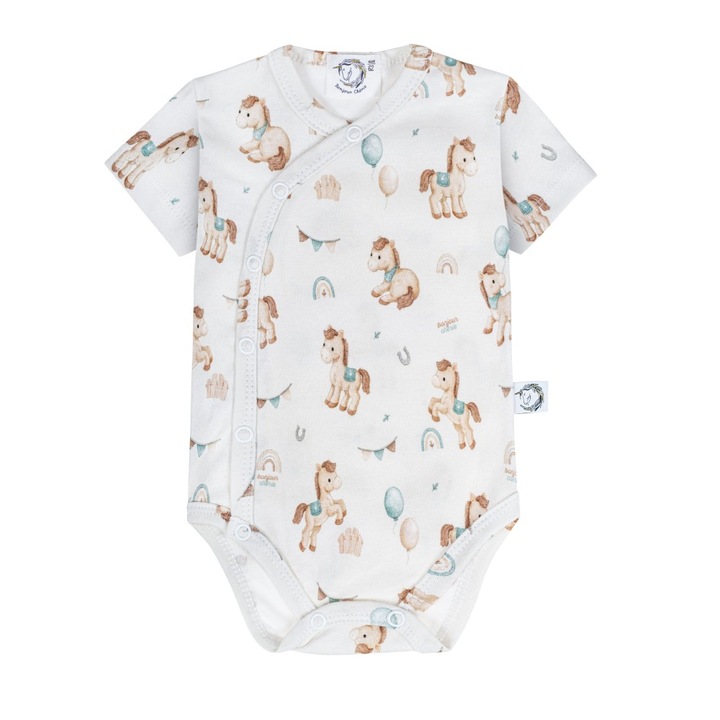 Body Bonjour Cherie, pamut, tobbszinu, Többszínű