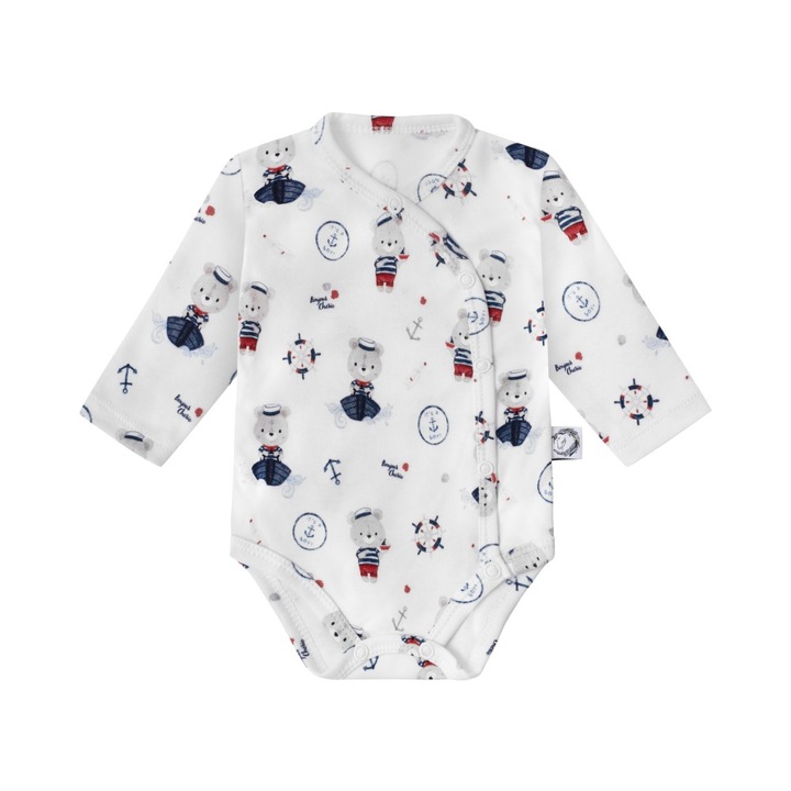 Body hosszu ujjal - Matroz, Bonjour Cherie, pamut, tobbszinu, Többszínű