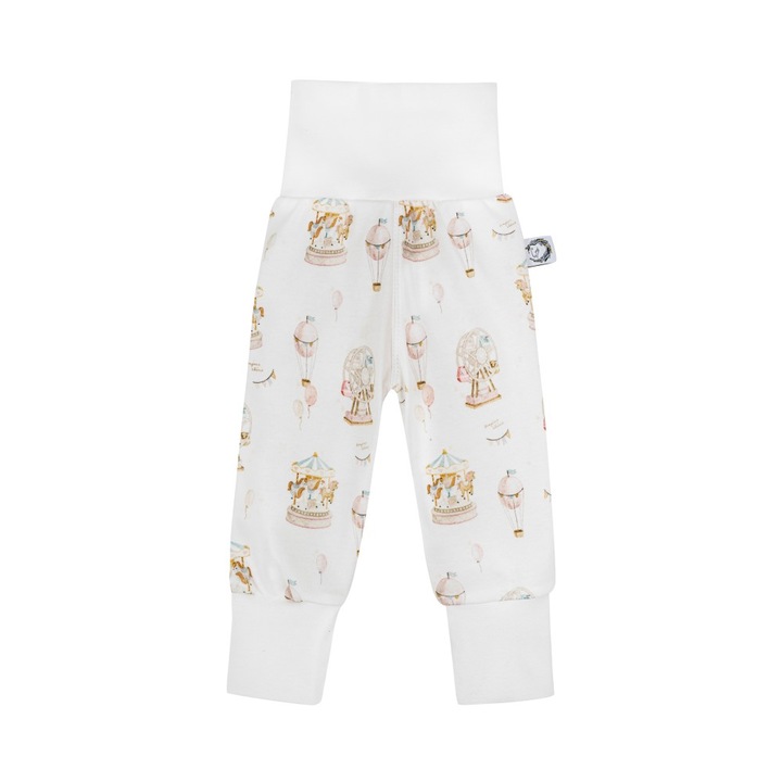 Babanadrág, Bonjour Cherie, Organikus pamut, Fehér, Fehér