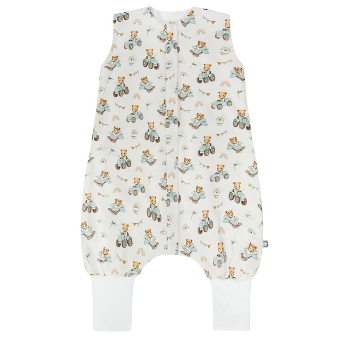 Sac de dormit cu picioare Bonjour Cherie, bumbac, multicolor, 1-3 ani