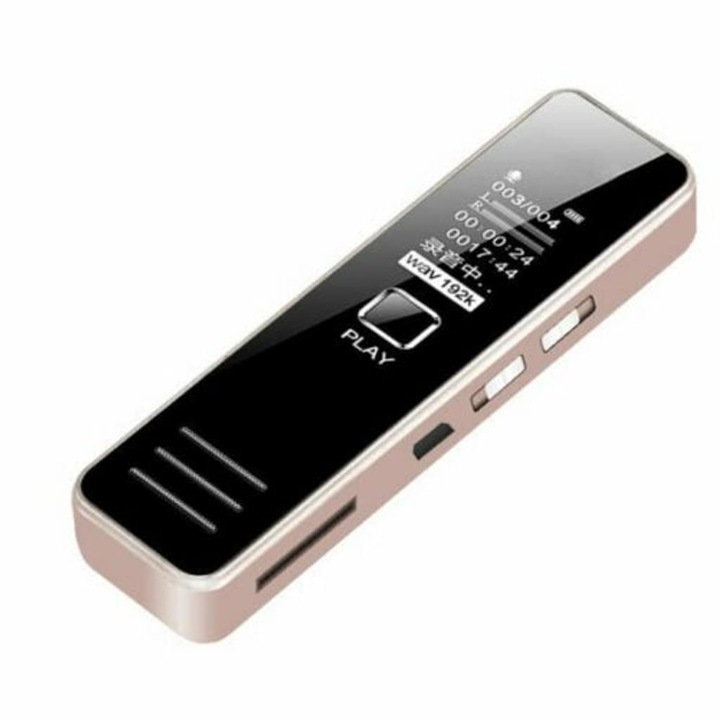 Диктофон, намаляване на шума, MP3, 1,2-инчов OLED HD екран, без TF карта