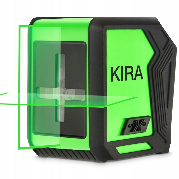 Nivela Laser Verde KIRA cu Linii Incrucisate, Autonivelare Profesionala, Fascicul 360°, Suport Magnetic, Precizie ±1mm/5m, Baterie inclusa