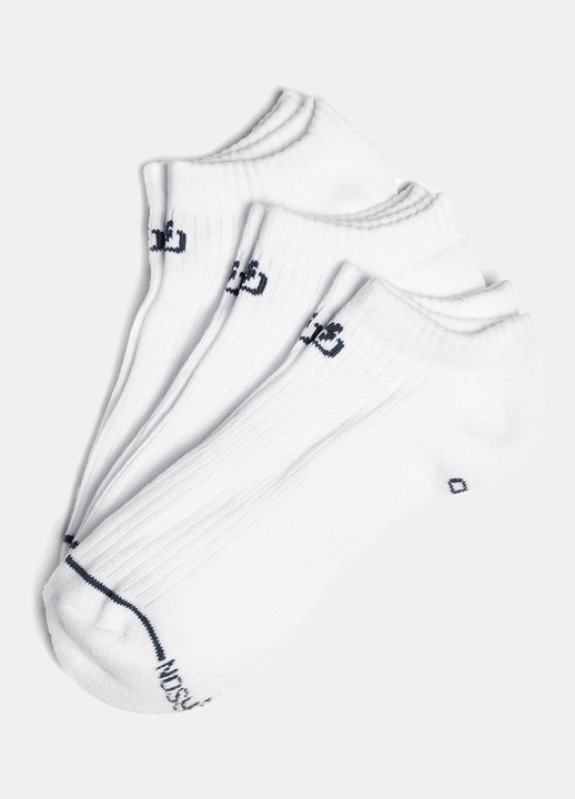 Set 3 Perechi sosete dama EMERSON bumbac alb, 35-38 EU