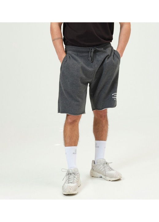 Pantaloni scurti barbati, BASEHIT, Bumbac, Gri, XS INTL
