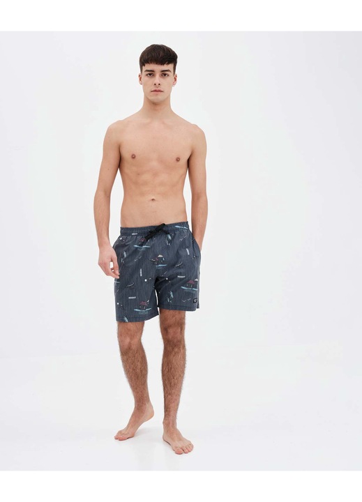 Sort de inot, BASEHIT, Poliester, Rosu, Negru