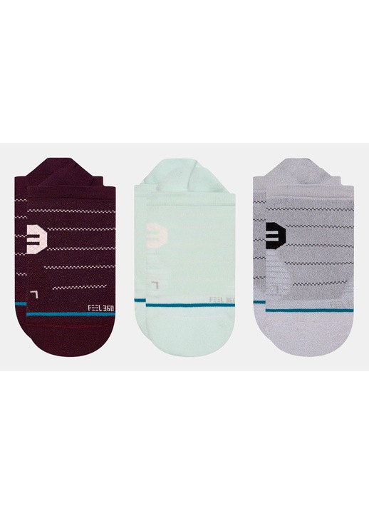 Set 3 Perechi sosete dama STANCE nylon multicolor, Multicolor