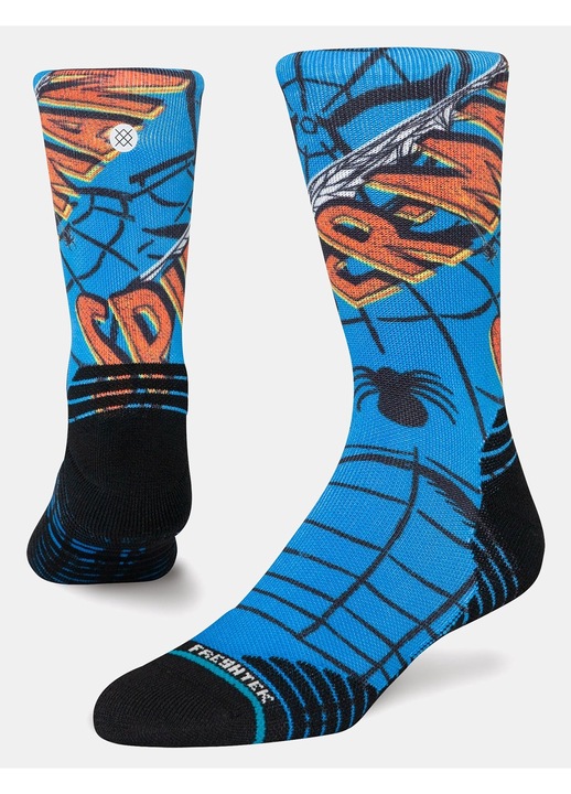 Pereche sosete barbati STANCE SPIDERMAN MID CREW poliester albastru, Albastru