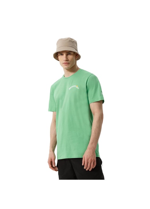 Tricou barbati 13083967, New Era, Bumbac, Verde