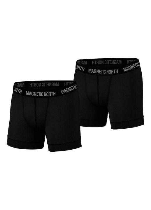 Set lenjerie intima barbati, Magnetic North, Bumbac/Elastan, Negru