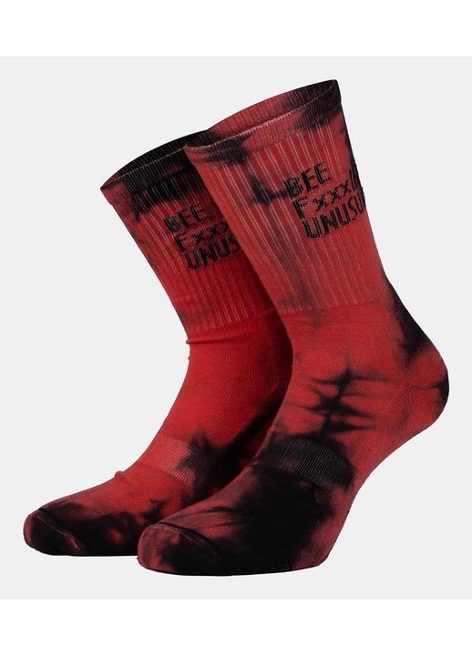 Pereche sosete barbati BEE UNUSUAL bumbac rosu, Rosu